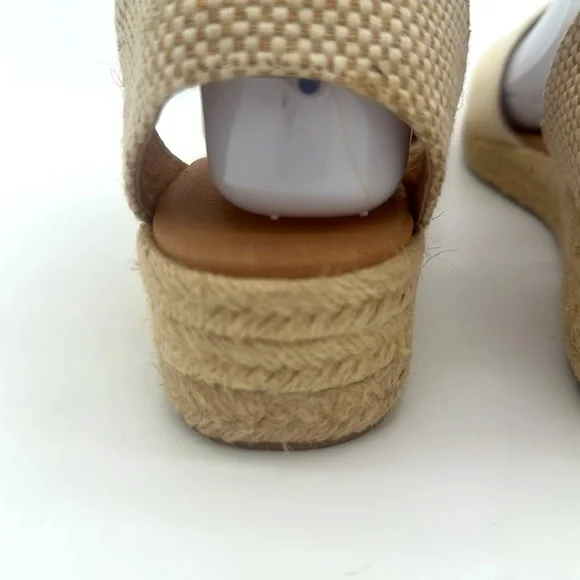 Madewell The Evelina Espadrille In Resourced Canvas In Cloud Lining Size 8 - Picture 11 of 16